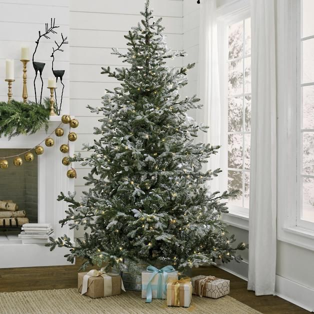 Aspen Pine Flocked Tree | Grandin Road | Grandin Road