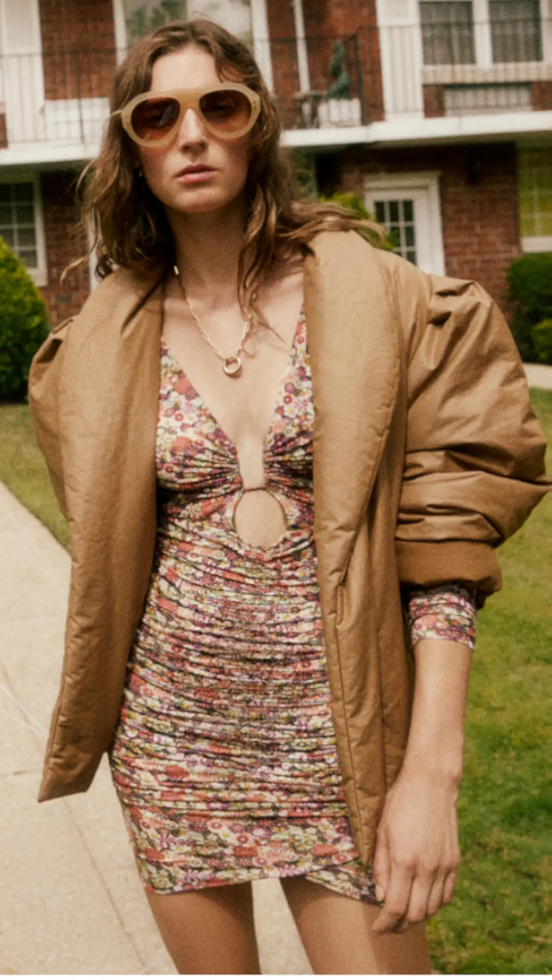Jordana Cutout Ruched Mini Dress | Shopbop
