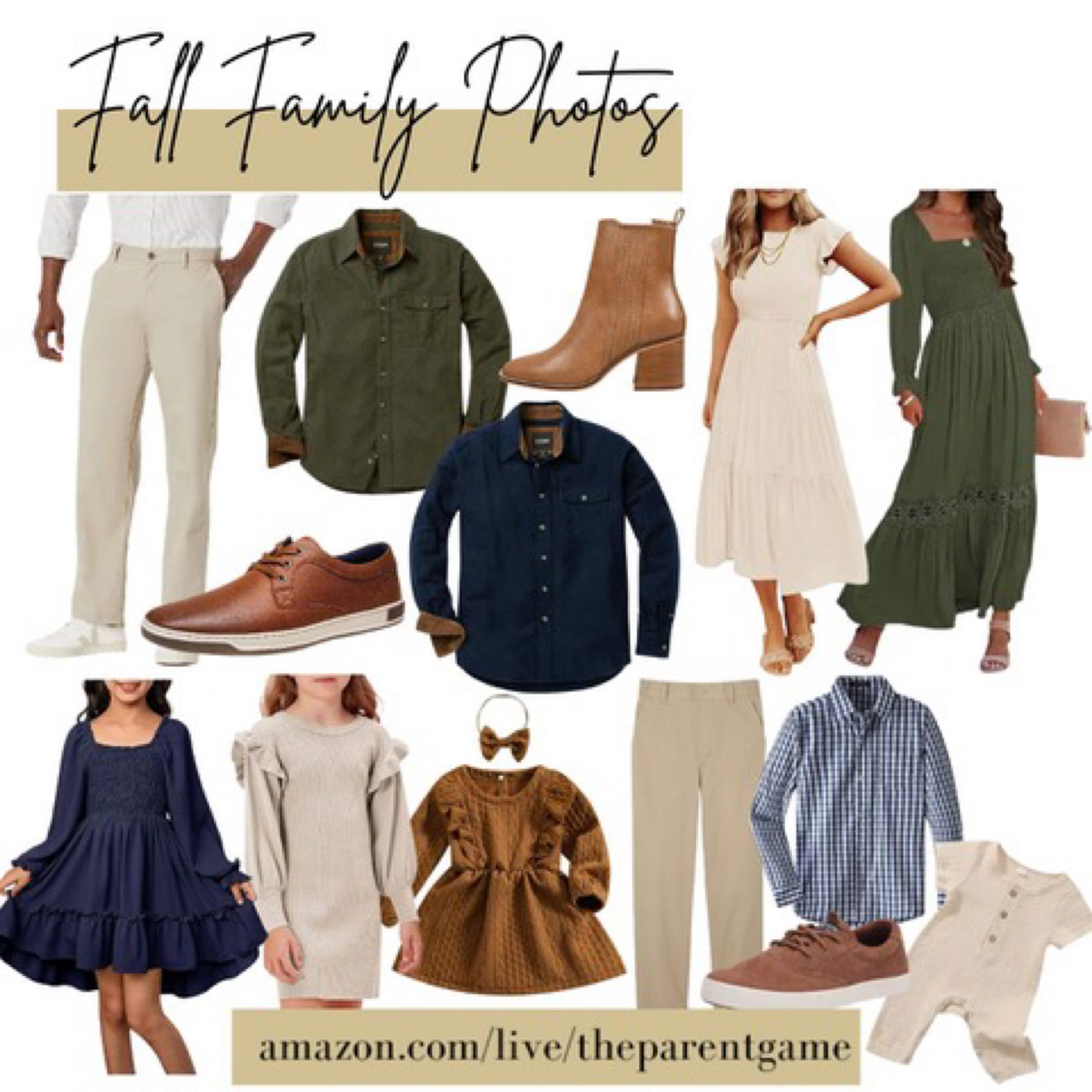 Amazon fall family photos outfit - navy green and neutrals - fall family photoshoot outfits - amazon fall fashion - amazon family outfits - Christmas card photos outfit inspiration - baby fall outfits - kids fall outfits - amazon fall dresses women - baby boy outfits - baby girl outfits - matching family outfits

#LTKfamily