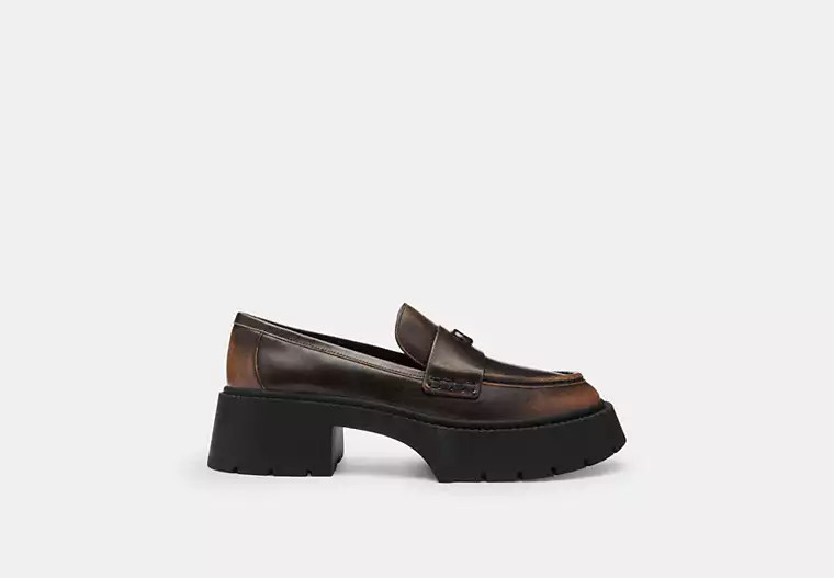 Leah Platform Loafer In Loved Leather | Coach (US)