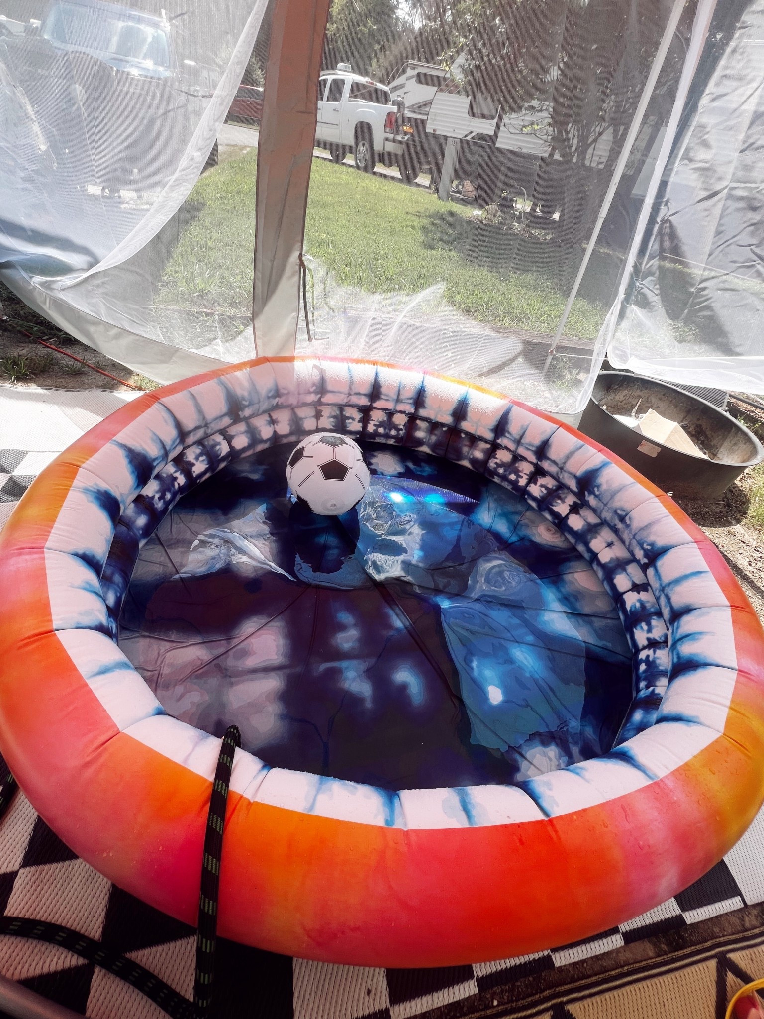 Having a fantastic weekend at the campground in our Funboy pool!!! #pool #infatablepool #kidspool #babypool #toddlerpool #summer #summertime #summerfun #camping #campground #parenting #parentinghack #motherhood #kidstoy #babytoy 

#LTKKids #LTKFamily #LTKSeasonal