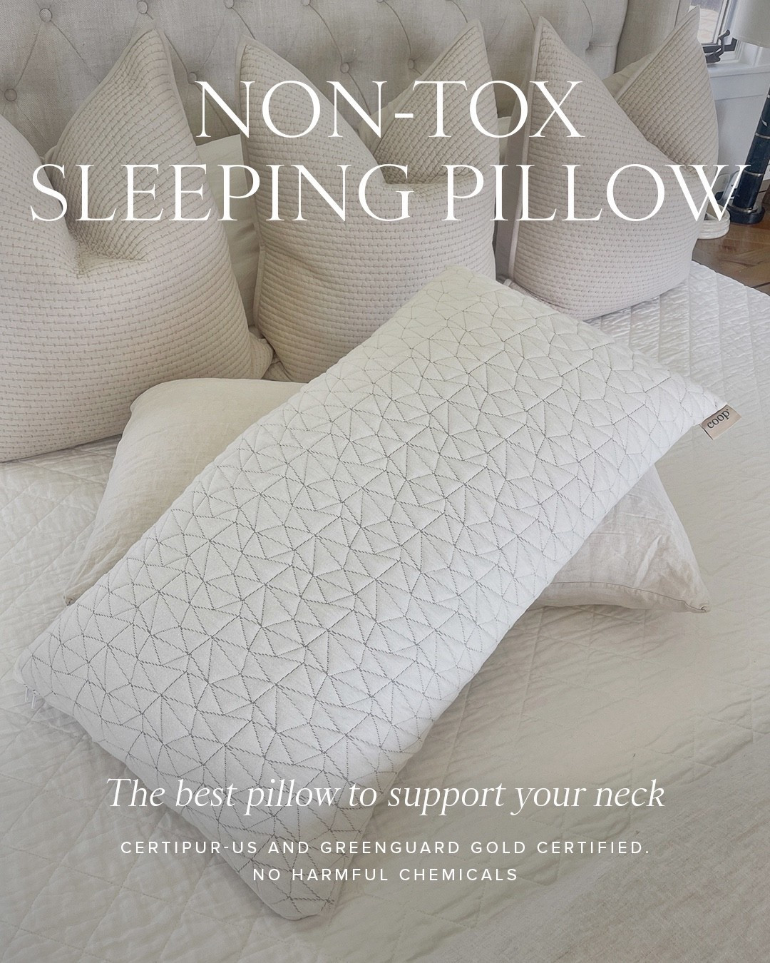 The best sleeping pillow for your neck and it’s non-toxic 👏🏻👏🏻

Home
Bedding
Bed 

#LTKselfcare #LTKHome