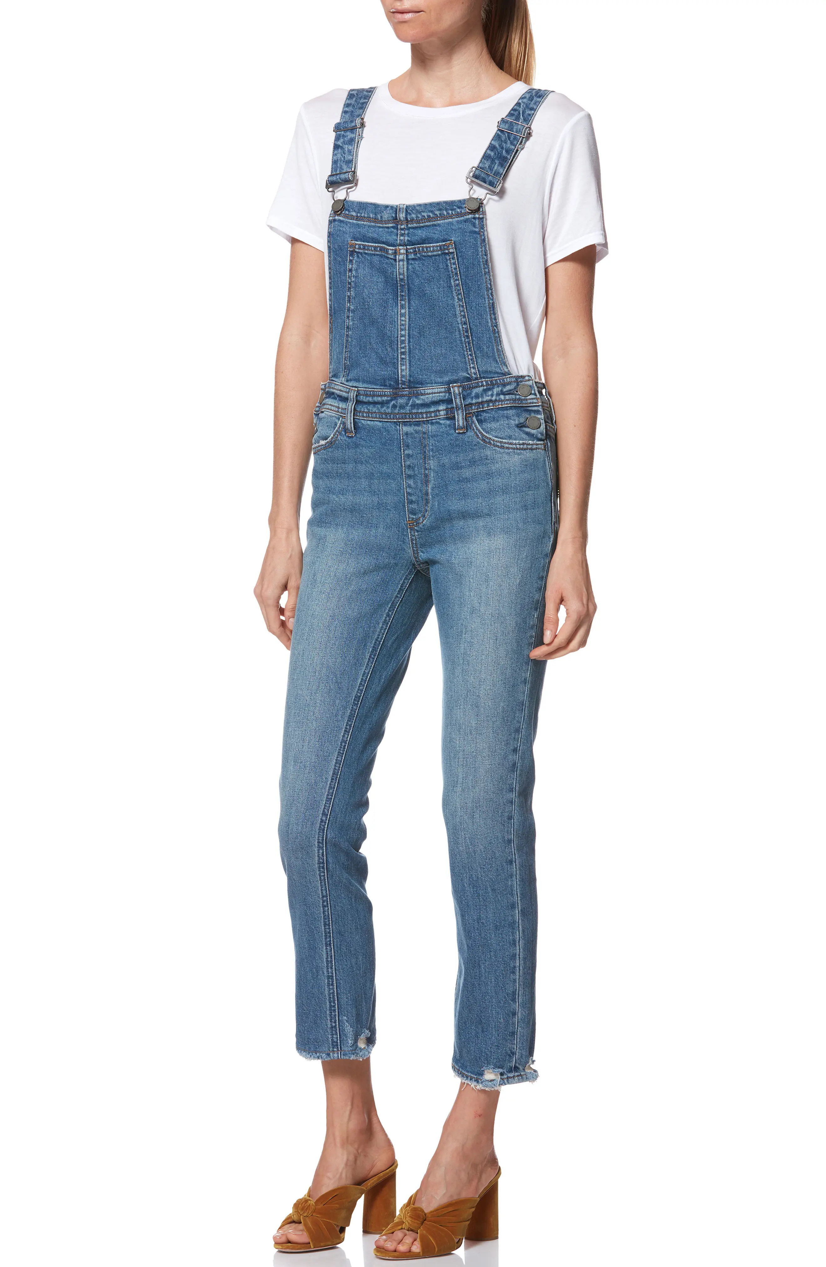 Women's Paige Sierra Overalls, Size 23 - Blue | Nordstrom