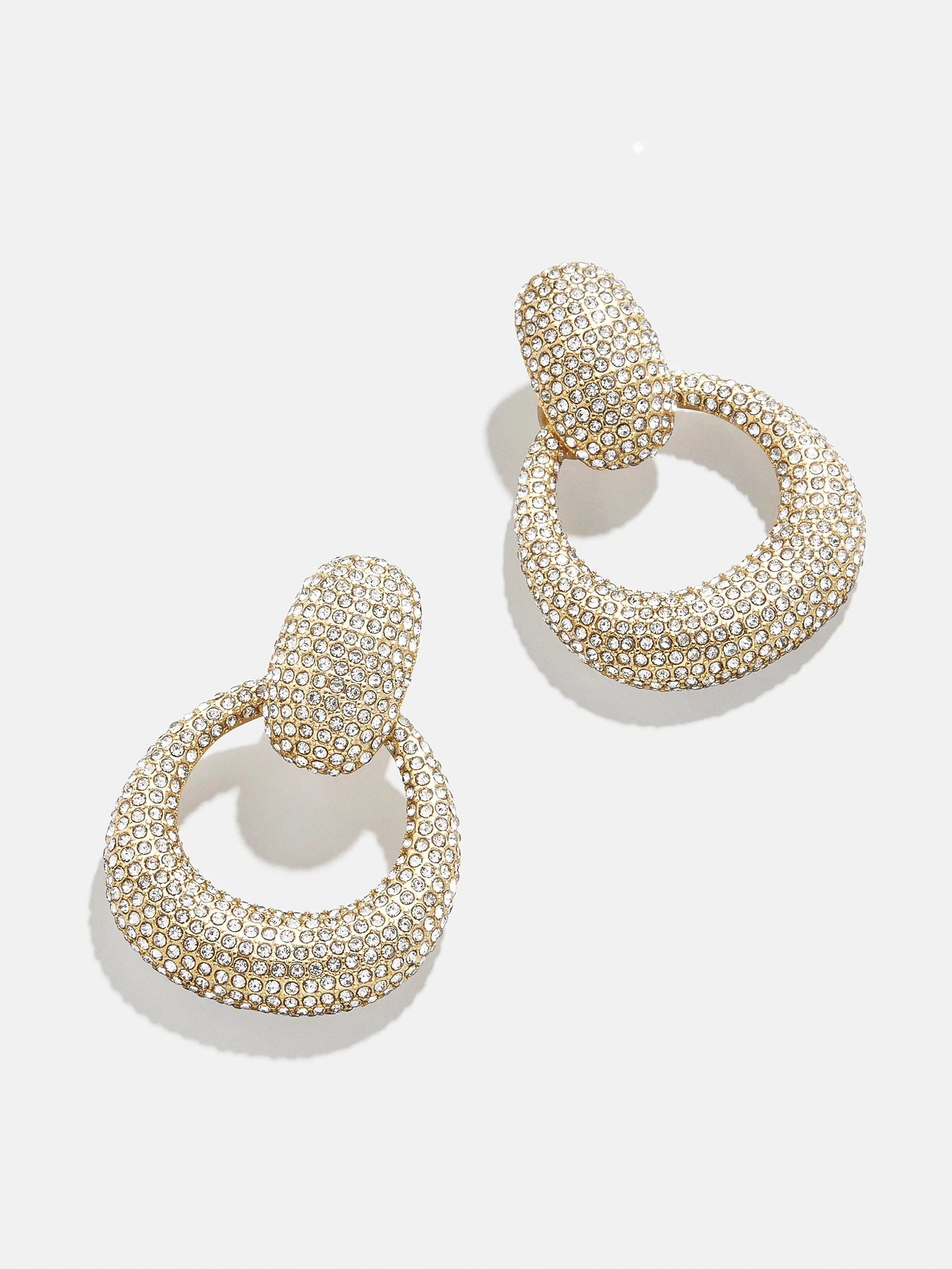 Jordan Earrings - Clear/Gold | BaubleBar (US)