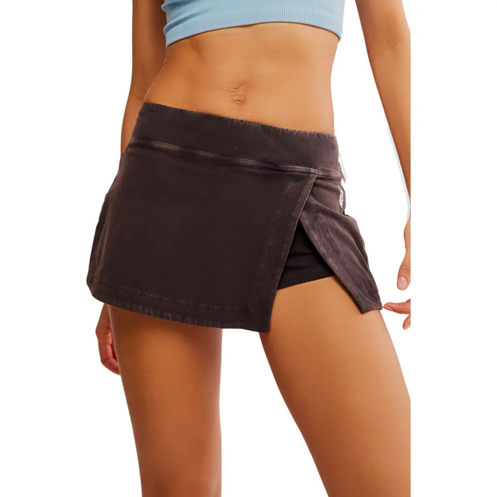 Free People FP Movement Hot Shot Miniskort in Black at Nordstrom, Size Large | Nordstrom