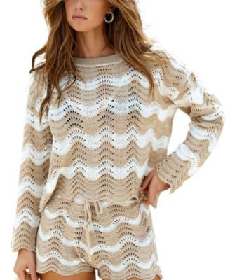 Cupshe Women's Castaway Cutie Striped Cover-Up Top - Macy's | Macy's