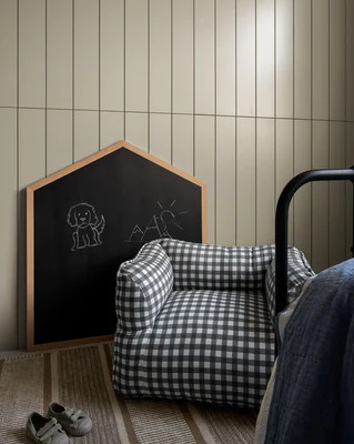 Gingham Kids Chair Blue & White Gingham | McGee & Co. (US)