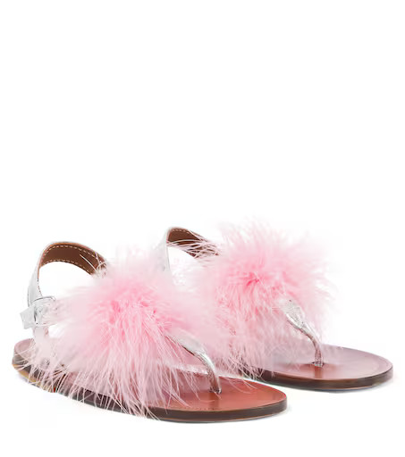 Piu leather sandals | Mytheresa (US/CA)