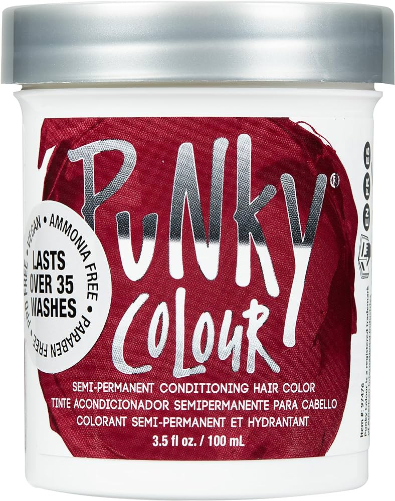 Punky Red Wine Semi Permanent Conditioning Hair Color, 3.5oz | Amazon (US)