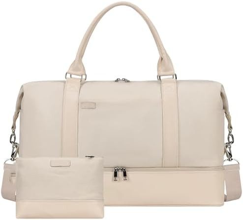 Oeihuivt Weekender Bags for Women - 21 Inch Large Travel Duffel Bag 2-Piece Set with Shoe Compart... | Amazon (US)