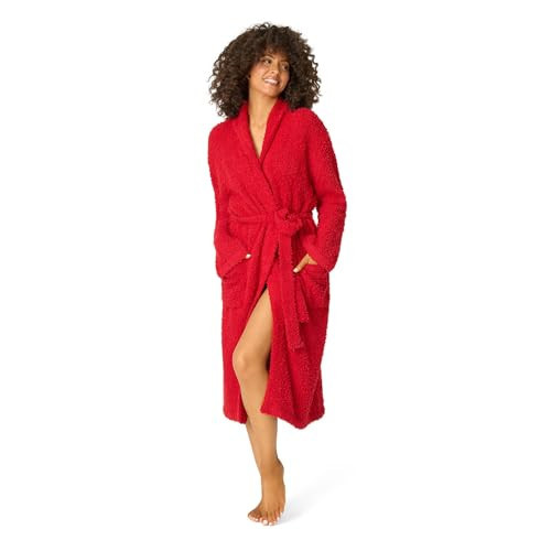 P.J. Salvage Women's Bundle Up Boucle Robe, Samba Red, Small | Amazon (US)
