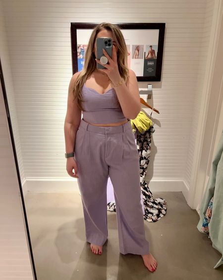Abercrombie Matching Linen Set
Crop top & wide leg pants - wearing medium top & large bottoms ( true to size )

Spring outfit / summer outfit / vacation outfit / two piece set 

#LTKstyletip #LTKSeasonal #LTKtravel