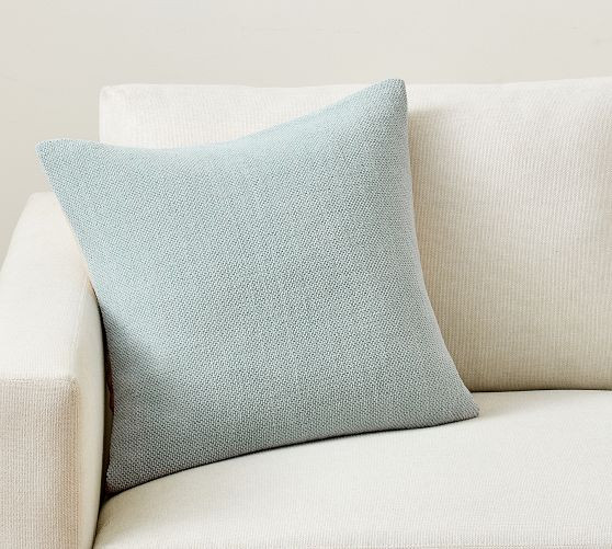Sunwashed Chenille Pillow | Pottery Barn (US)