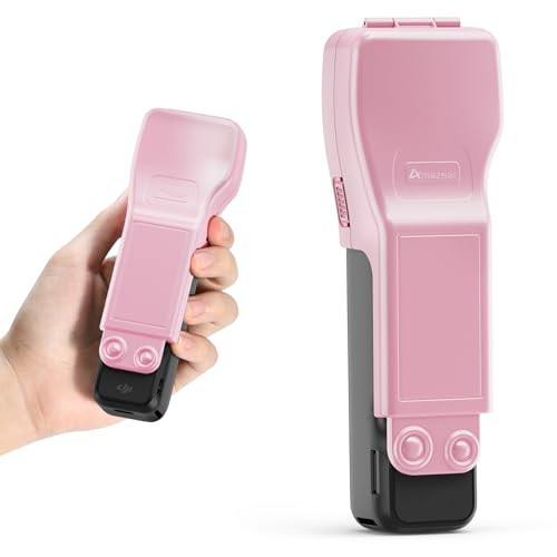 AMAZEAR Gimbal Screen Protective Cover for DJI Osmo Pocket 3 Accessories, Lens Cap Hard Case for Xtra Muse Gimbal Vlog Camera with Soft Lining, Compact Design, Quick Open/Close, Pink | Amazon (US)