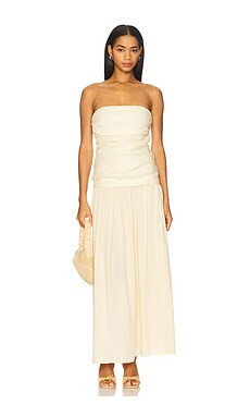 FAITHFULL THE BRAND Hedy Maxi Dress in Butter from Revolve.com | Revolve Clothing (Global)