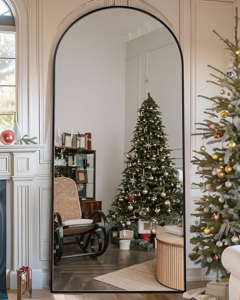 Suidia Arched Full Length Mirror, 76"x34" Floor Mirror Freestanding, Floor Standing Full Body Mir... | Amazon (US)