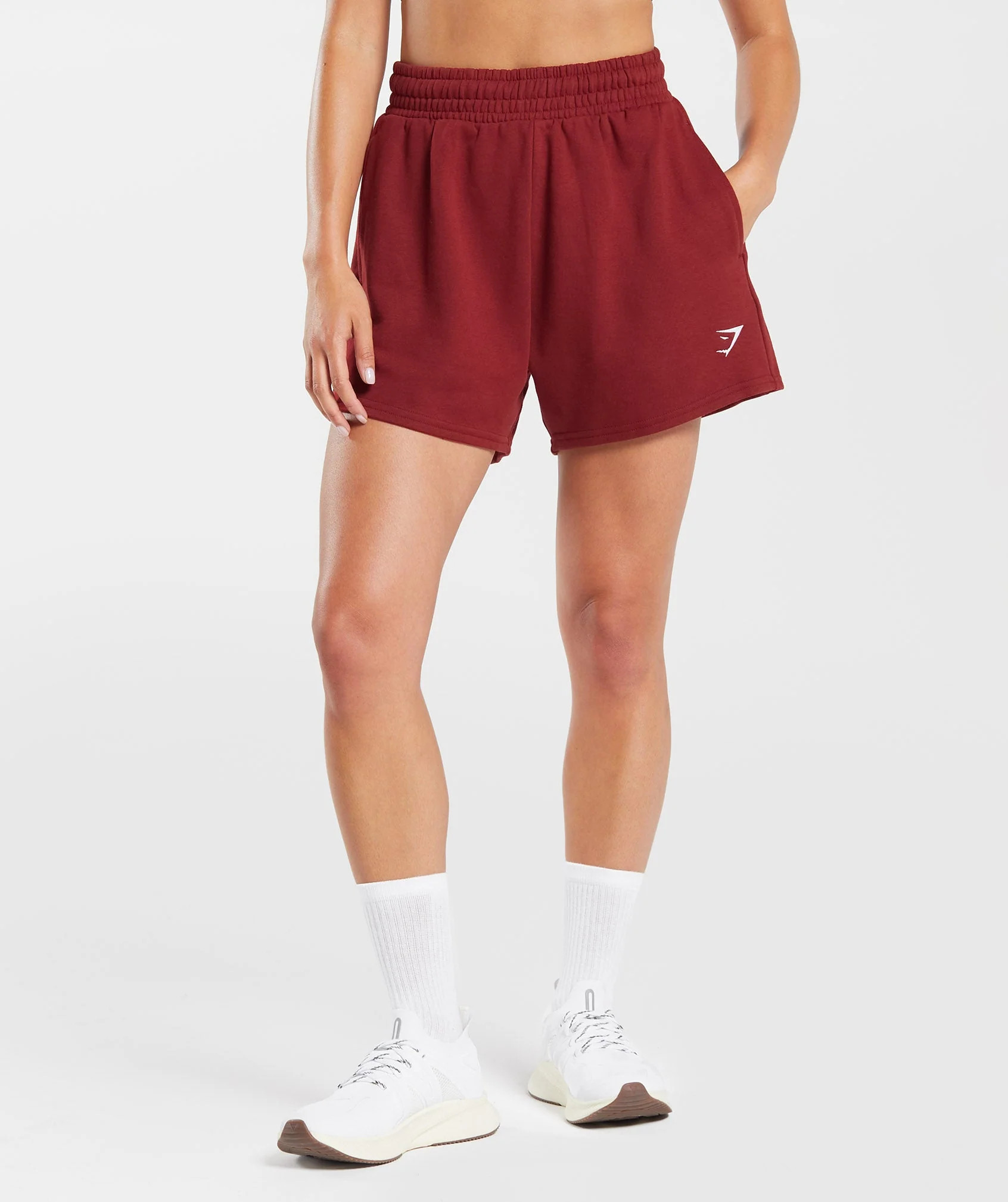 Gymshark Training Fleece Shorts - Spiced Red | Gymshark (Global)