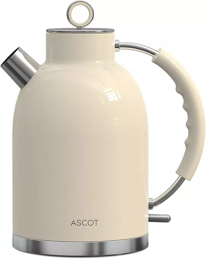 ASCOT Electric Kettle, Stainless Hot Water Boiler, Auto Shut-Off