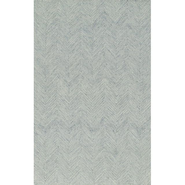 Momeni Charles Hand Tufted Wool Zig Zag Blue Area Rug 8' X 10' | Walmart (US)