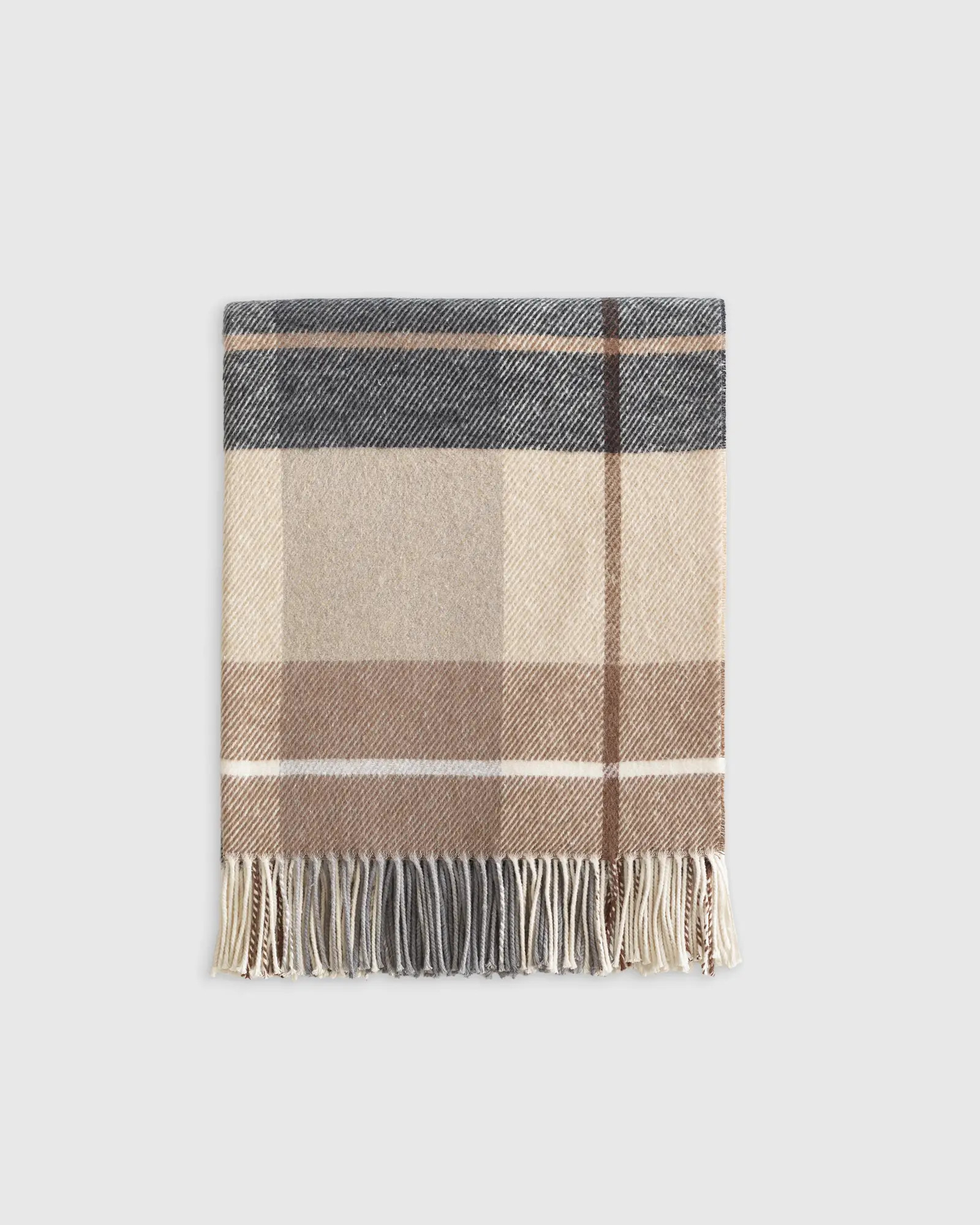 Italian Recycled Cotton Plaid Throw | Quince