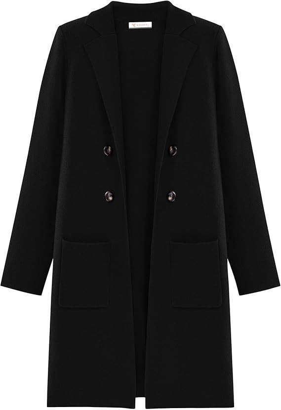 KIRUNDO Cardigan Sweaters for Women 2026 Fall Open Front Knit Sweater Jackets Business Casual Lon... | Amazon (US)