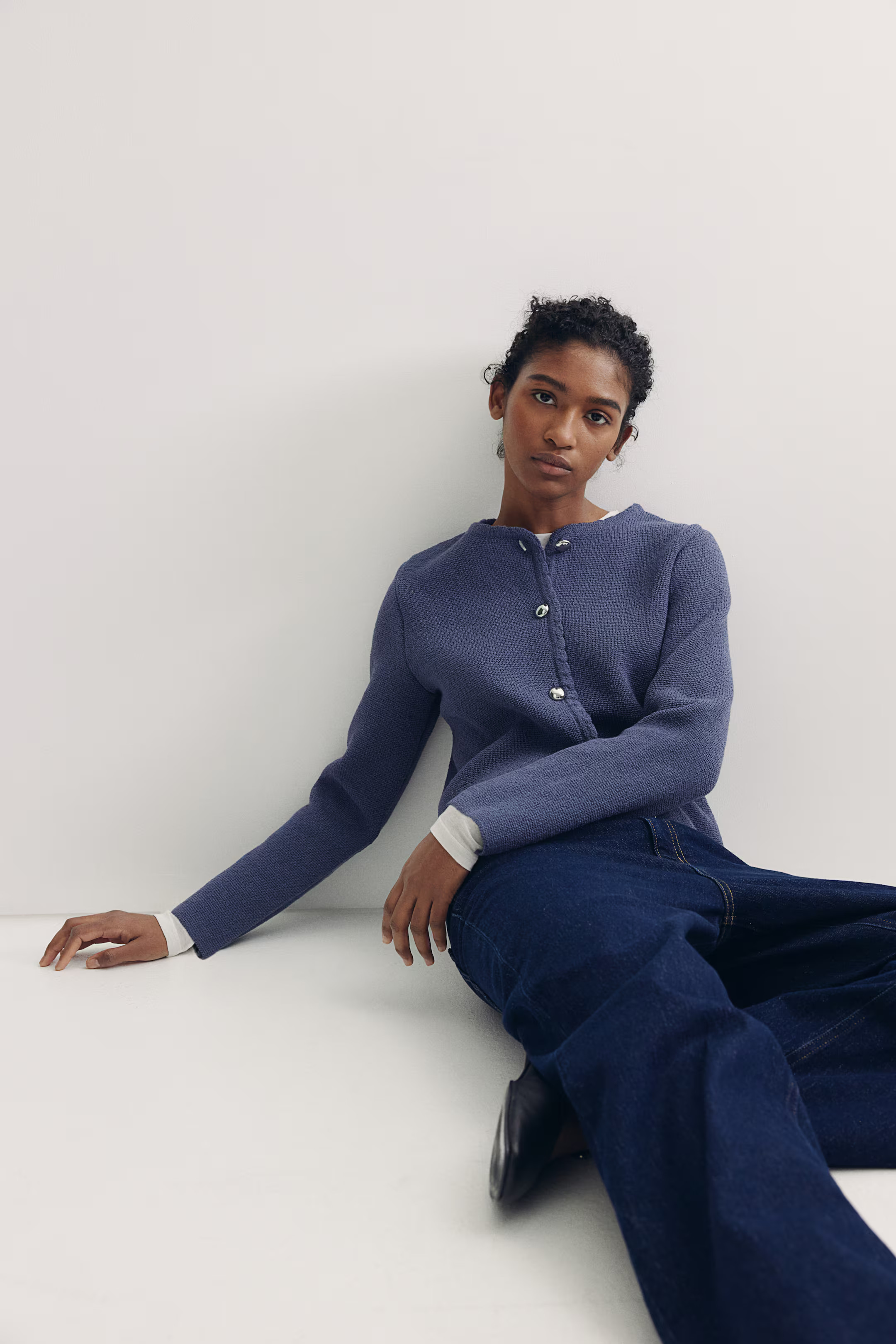 Scalloped-Edge Cardigan | H&M (US + CA)