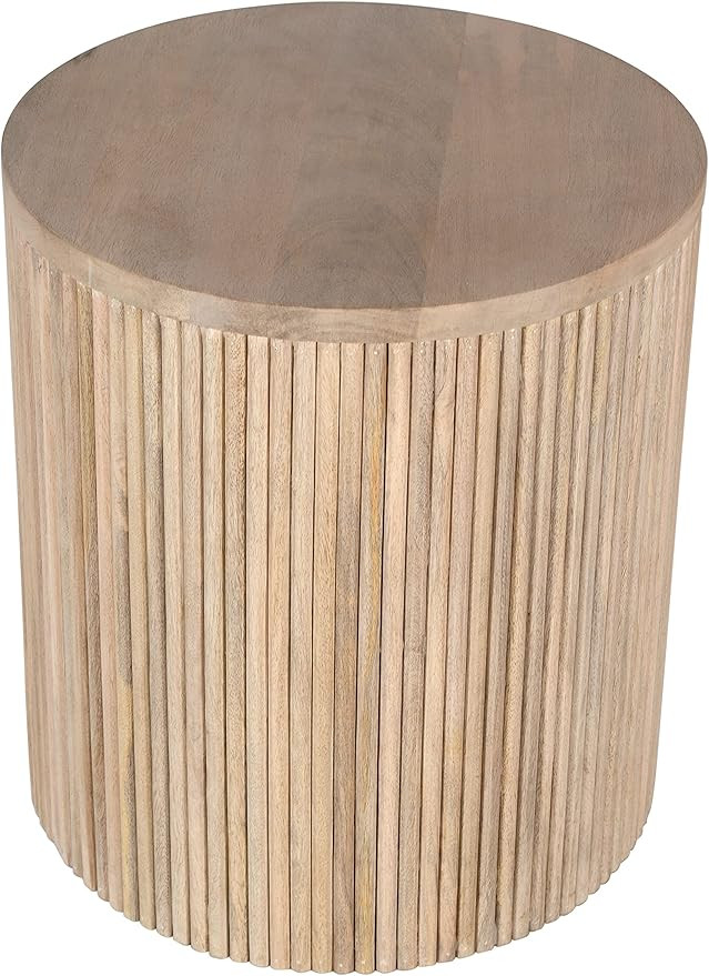 Meridian Furniture 276-ET Oakhill Collection Modern | Contemporary Round White Oak Finish End Tab... | Amazon (US)