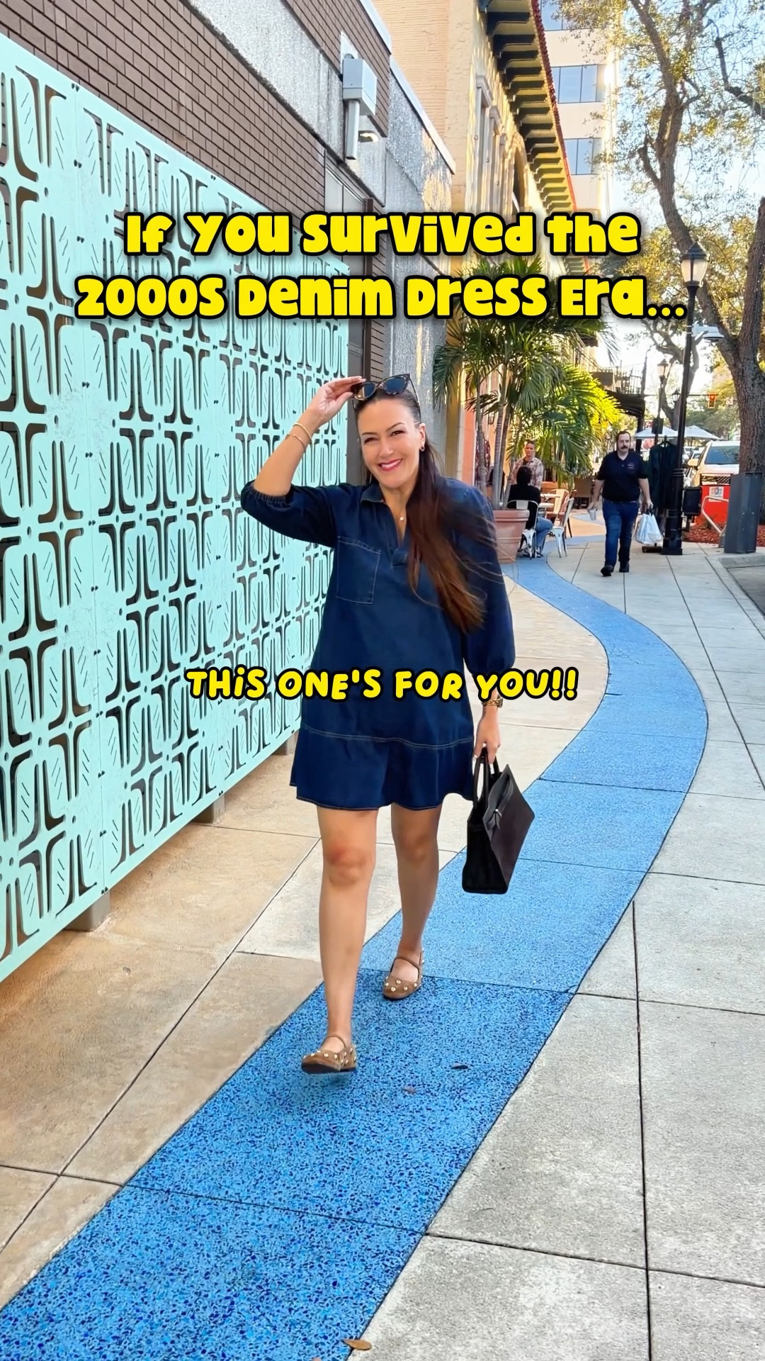 This is the glow-up denim dress we deserved in the 2000s 😂 Cute, comfy, and does NOT feel like cardboard. My # 1 seller for a reason 💙 

SIZING: I’m 5’6” wearing size Small (TTS) in the dress, size 8.5 in the flats (went up 1/2) 

Y2K denim dress millennial nostalgia soft denim bestseller fashion

#LTKootd #LTKSeasonal #LTKFindsUnder50