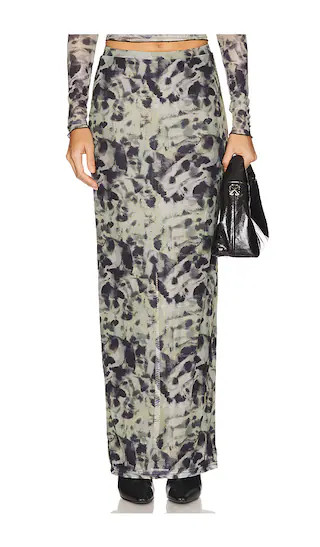 Maddox Maxi Skirt in Leopard | Revolve Clothing (Global)