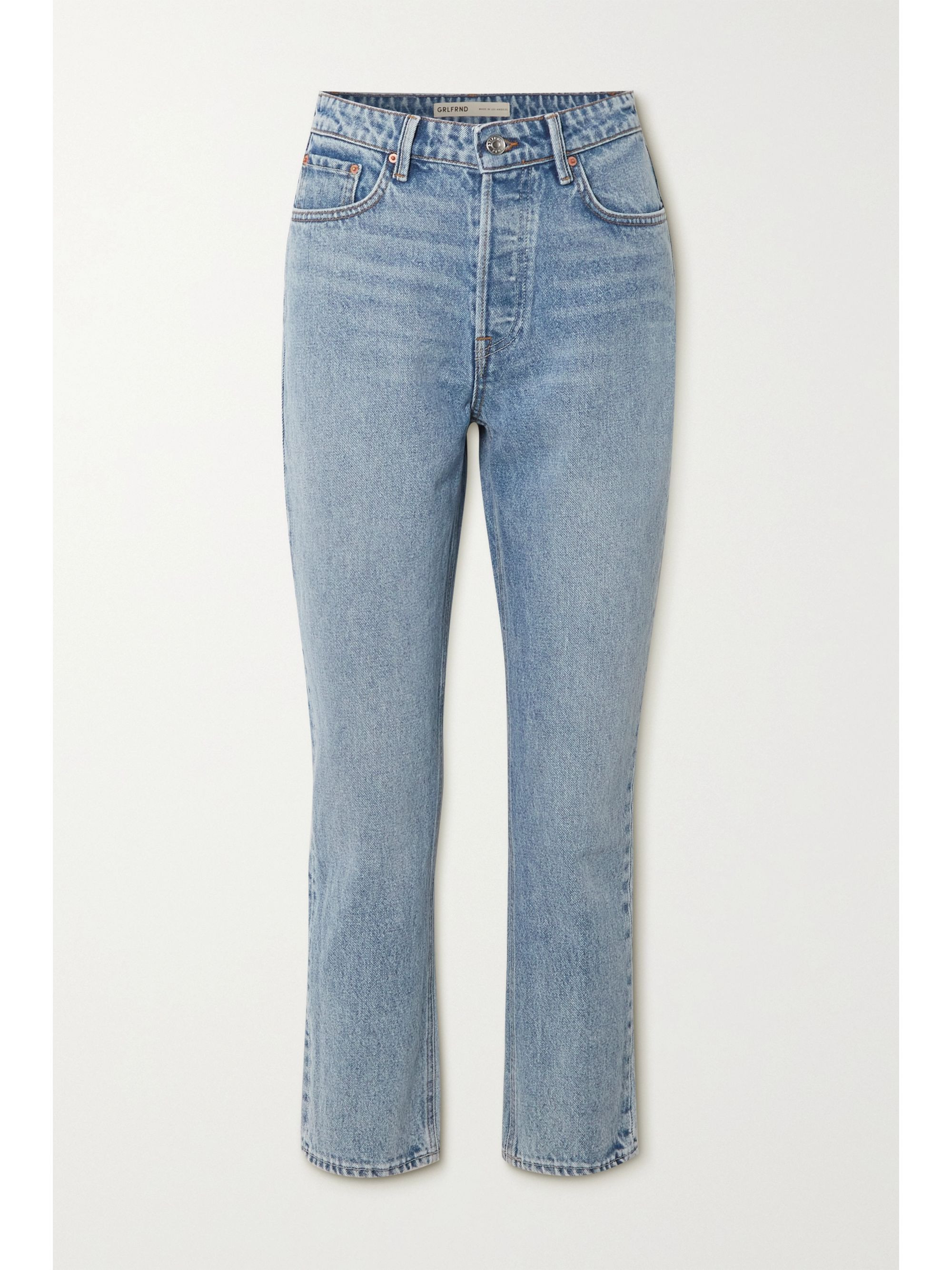 Karolina verkürzte, hoch sitzende Jeans mit geradem Bein | NET-A-PORTER (UK & EU)