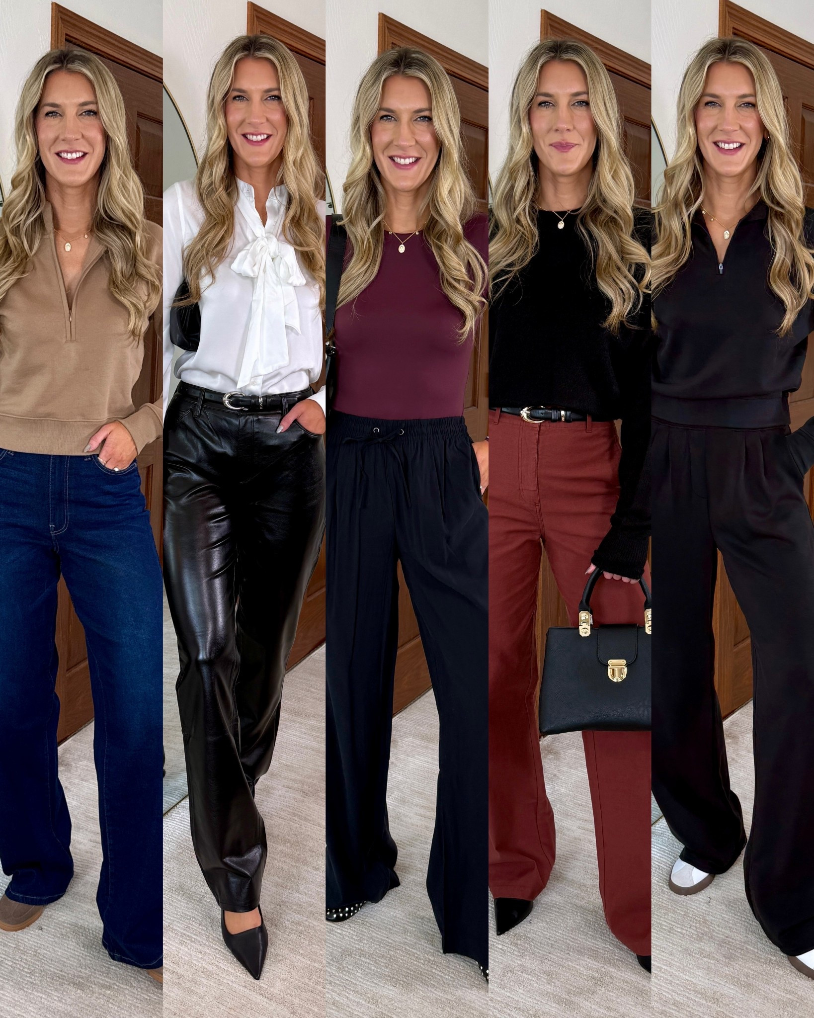 ⚠️code BOTTOMS25 until 3/9/26

Wearing my true medium/8/29/extra long 37” in all. I felt the first wide leg jeans and leather pants ran big- I’d size down one next time. Everything else ran TTS 

American Tall haul, leather pants, workwear, chinos, dress pants, flowy pants, matching set 

#LTKFindsUnder50 

#LTKTall #LTKSaleAlert #LTKSpringSale