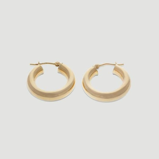 14k sophie hoops (4mm x 20mm) | Cuffed by Nano