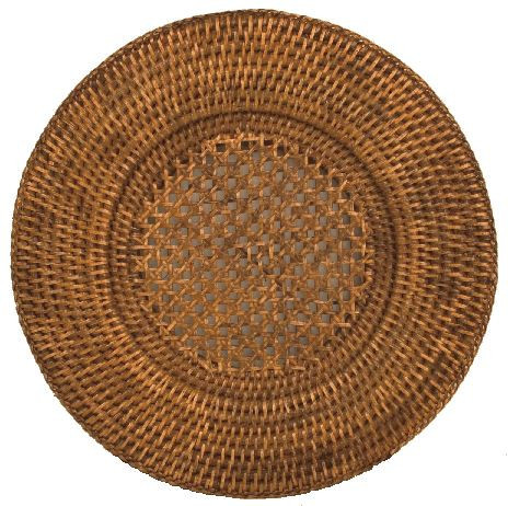 Rattan Round Chargers | The Horseshoe Crab