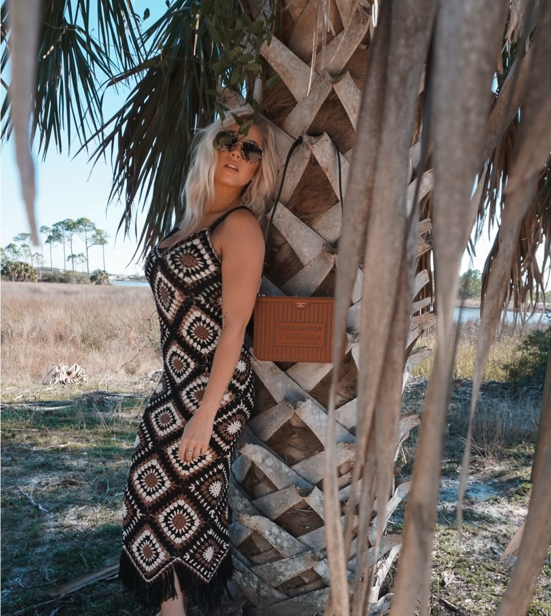 Business photo shoots with my new #Vicicollection dress which was perfect to match the Louis V colors 🤎🌊 

#LTKTravel #LTKSwim #LTKFindsUnder100