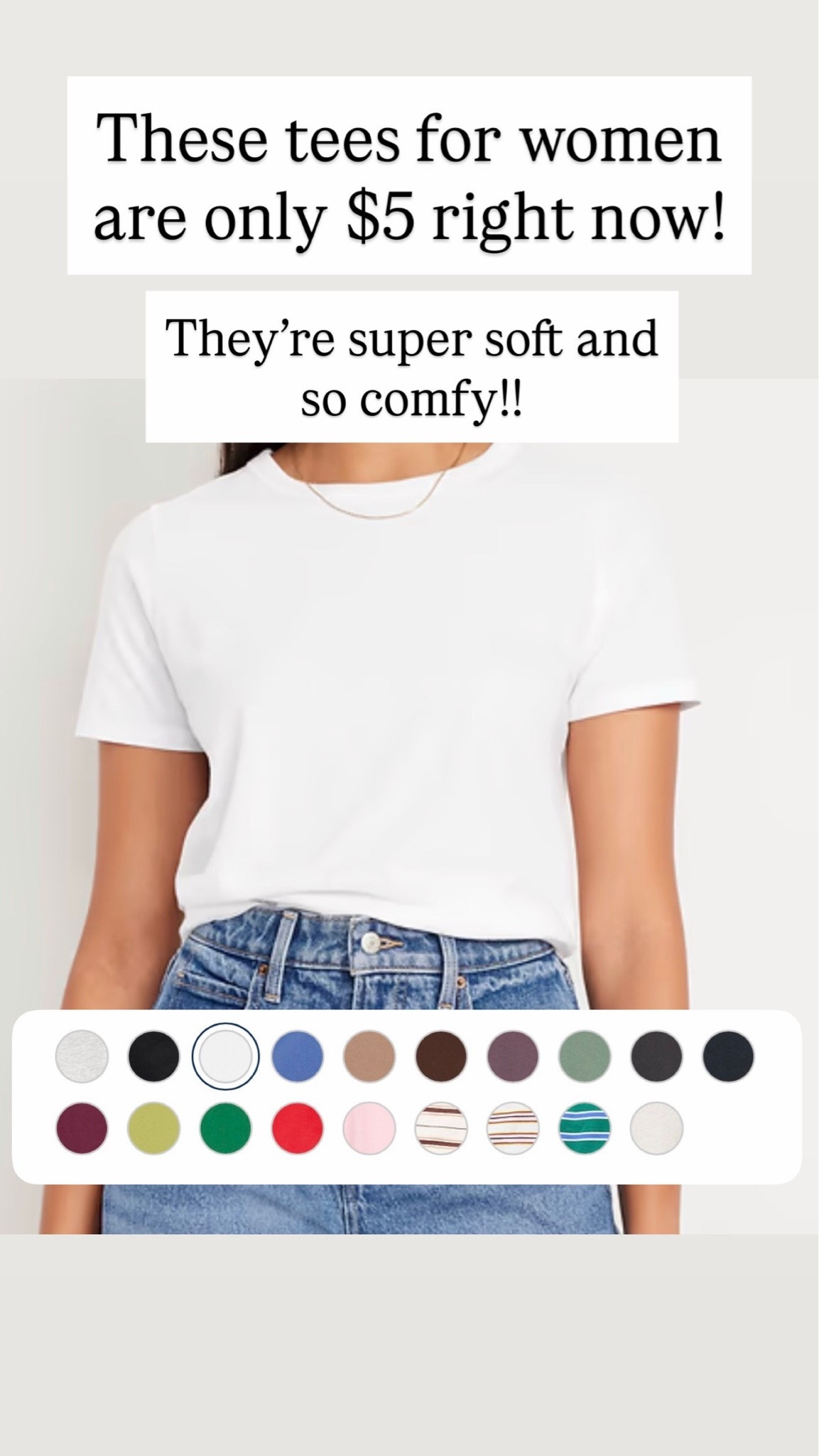 $5 tees for women

#LTKSaleAlert