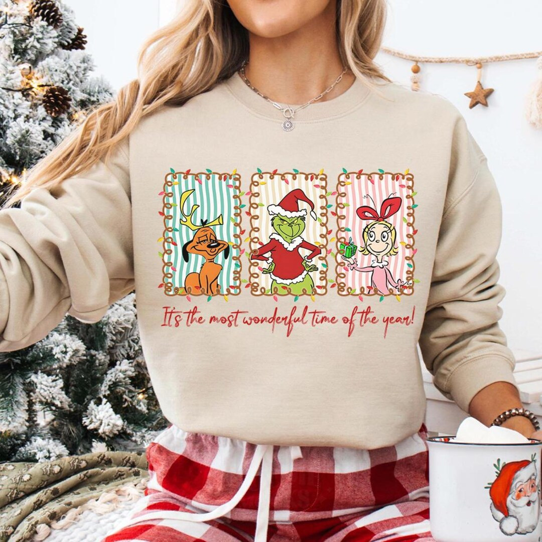 Christmas Grinch the Most Wonderful Time of the Year Shirt, Grinch Shirt, Grinchy Christmas Shirt... | Etsy (US)