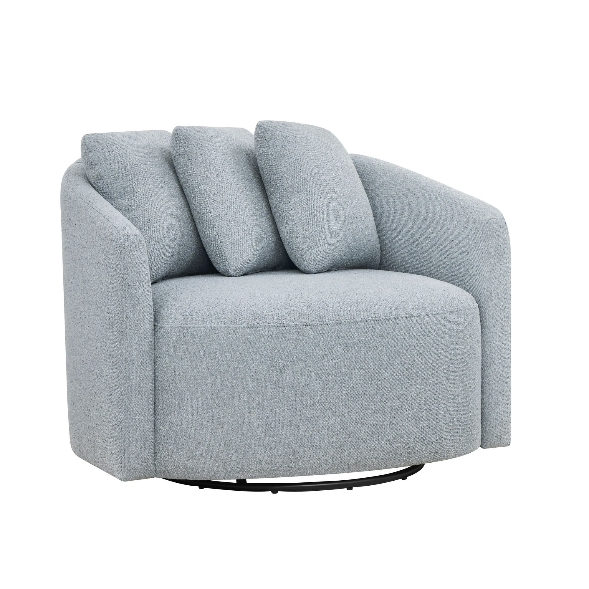 Beautiful Drew Accent Chair by Drew Barrymore, Cornflower Blue Boucle | Walmart (US)