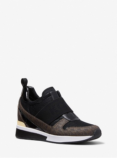Maven Mixed-Media Slip-On Trainer | Michael Kors US