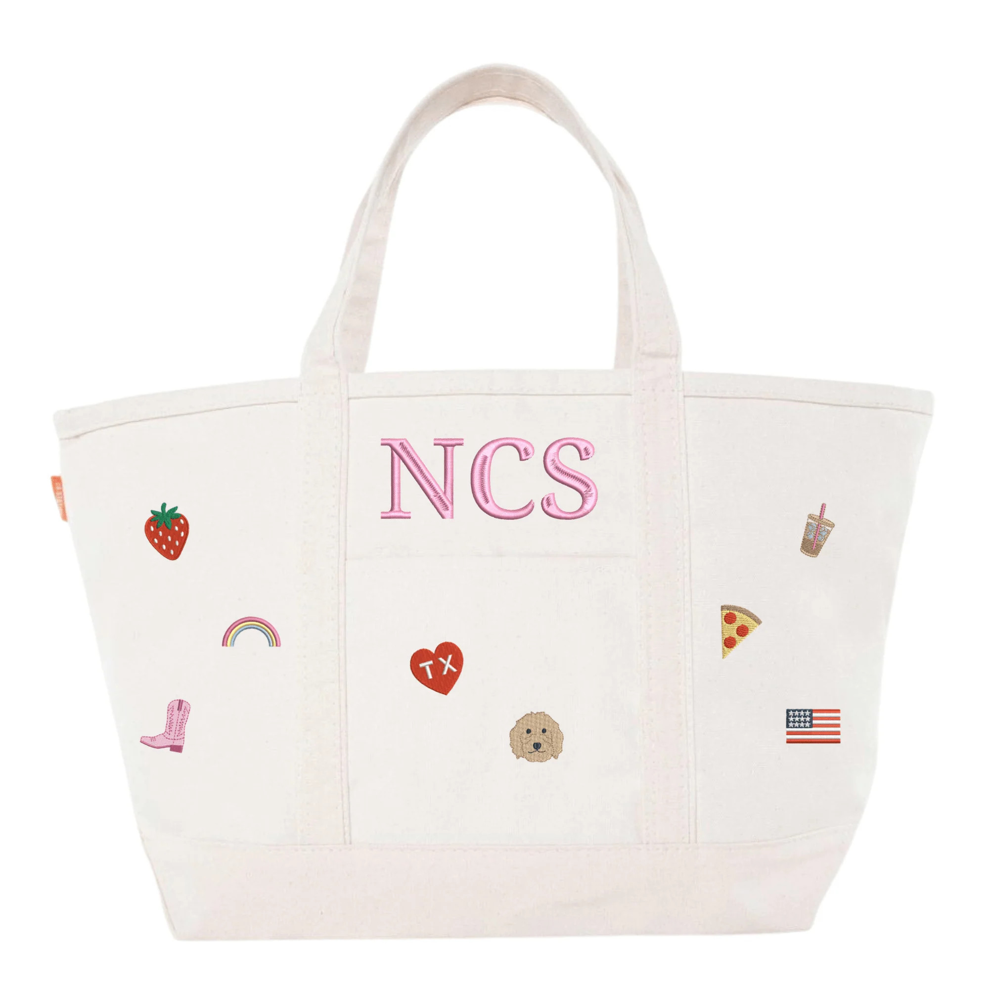 Favorite Things Custom Canvas Tote | Sprinkled With Pink