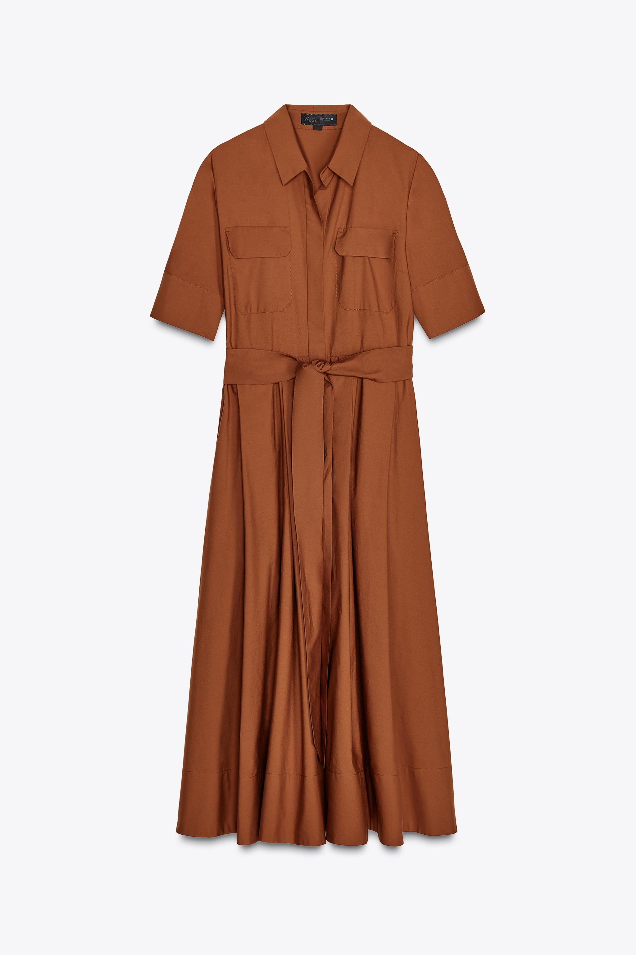 ZW COLLECTION POPLIN SHIRTDRESS | Zara US