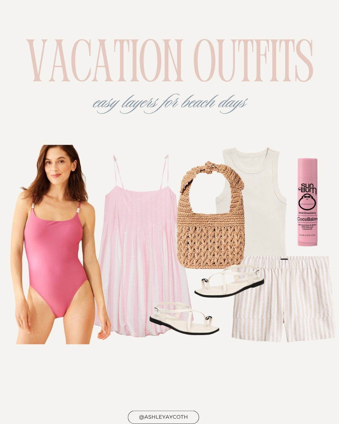 From pink swimsuits to striped pull-on shorts, these easy layers are perfect for beach days, boardwalk strolls, and everything in between. Think easy, grab-and-go pieces that keep you cute and comfortable under the sun.

#LTKSwim #LTKStyleTip #LTKTravel
