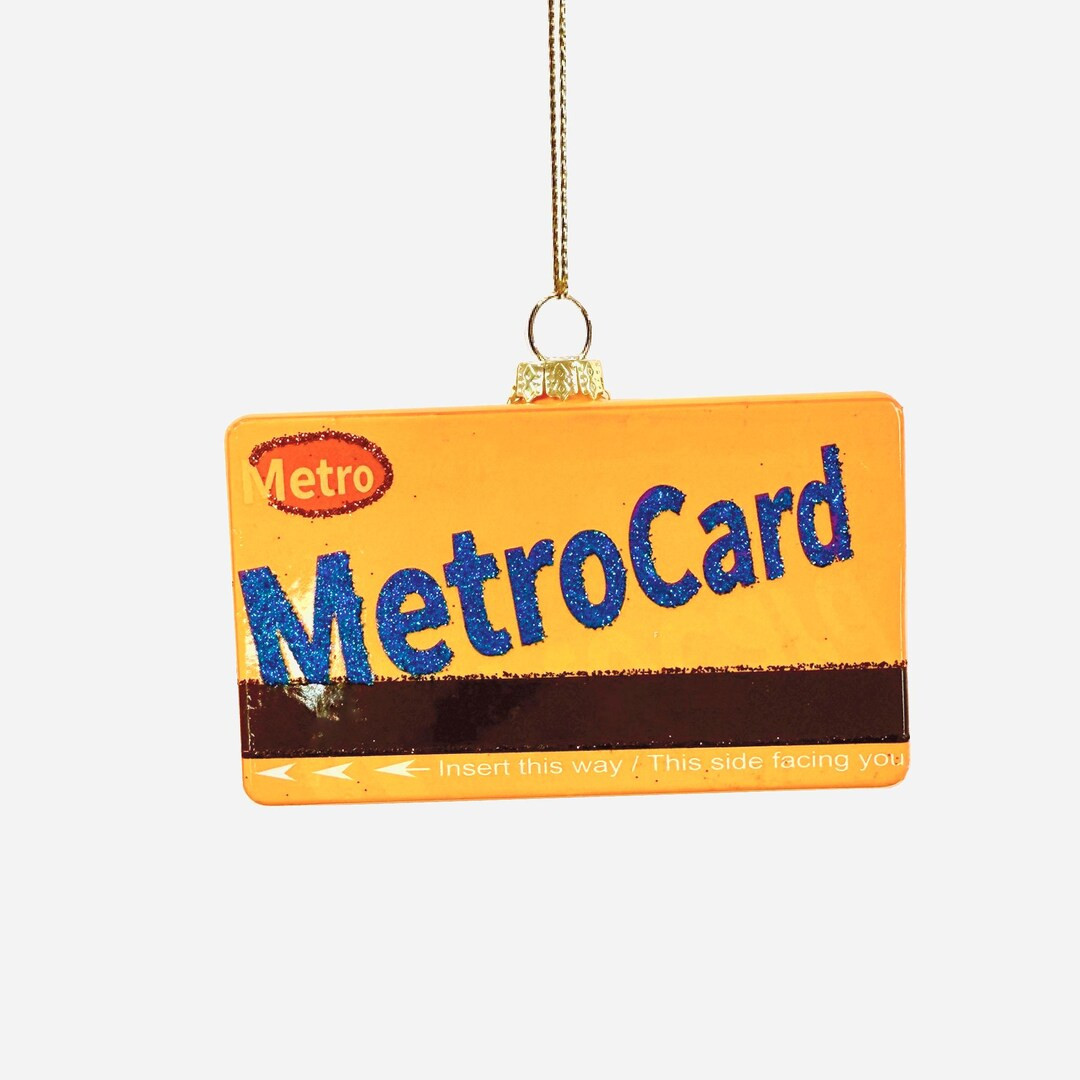 MetroCard Ornament, New York City Gift, Kitsch Christmas | Etsy (US)