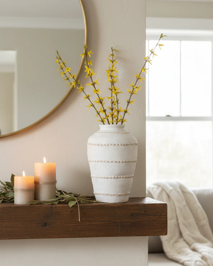 Penelope Terra Cotta Vase | Short | MJHome