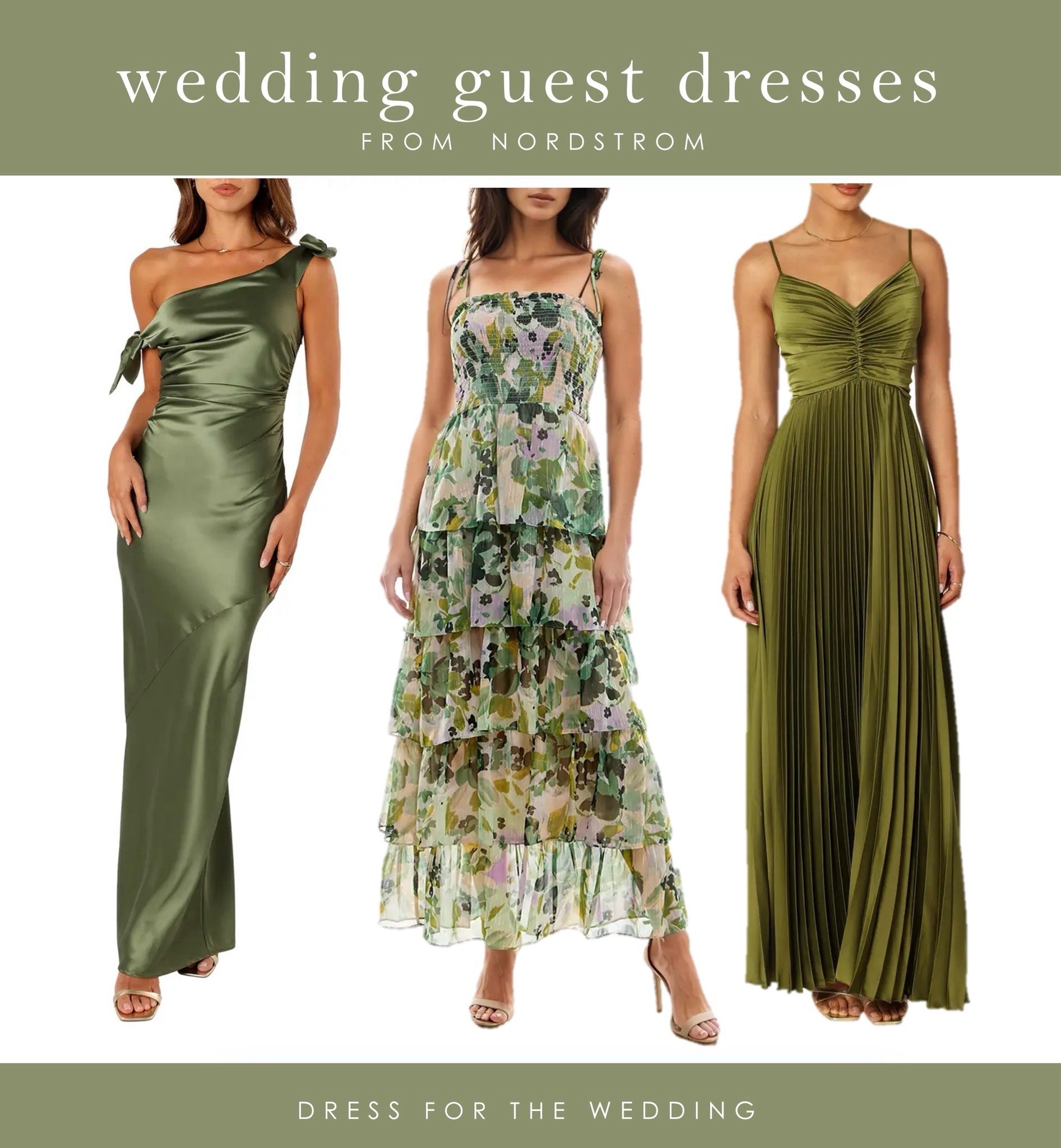 Fall wedding guest dress
Nordstrom dress 
Summer wedding guest dress
Olive green wedding guest dress, fall wedding guest dress, satin dress, formal dress for a wedding, floral green dress, pleated maxi dress, formal wedding attire, wedding guest under 100, evening wedding, hotel wedding. Follow Dress for the Wedding for cute dresses, sale alerts, wedding style and decor! Dress for the wedding 
Dresses for weddings 
Midi dress 
Cocktail dress 




#LTKWedding #LTKStyleTip #LTKSaleAlert
