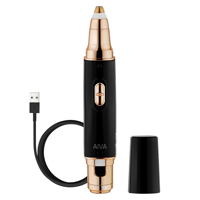 SPA SCIENCES - AIVA - The 2-in-1 Facial Hair Remover & Eyebrow Trimmer with Built-in LED Lights | Amazon (US)