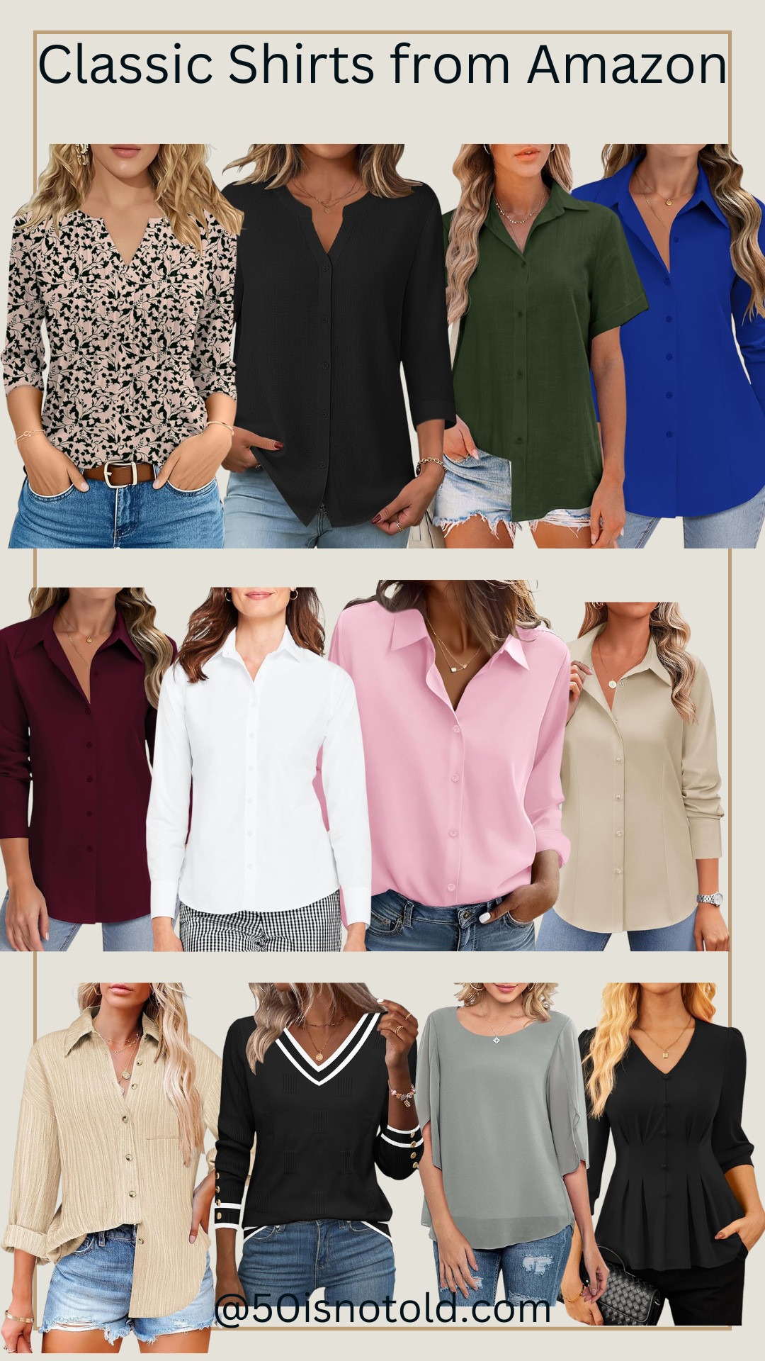 Button-downs. Soft blouses. Everyday staples. 

 #LTKootd #LTKOver40