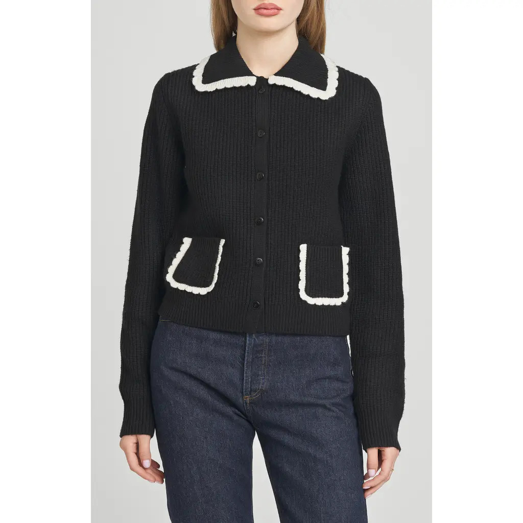 WAYF Millie Cardigan in Black at Nordstrom Rack, Size Small | Nordstrom Rack
