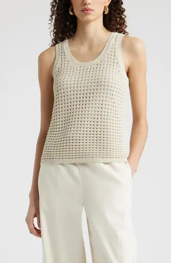 Nordstrom Mesh Stitch Sleeveless Sweater | Nordstrom | Nordstrom