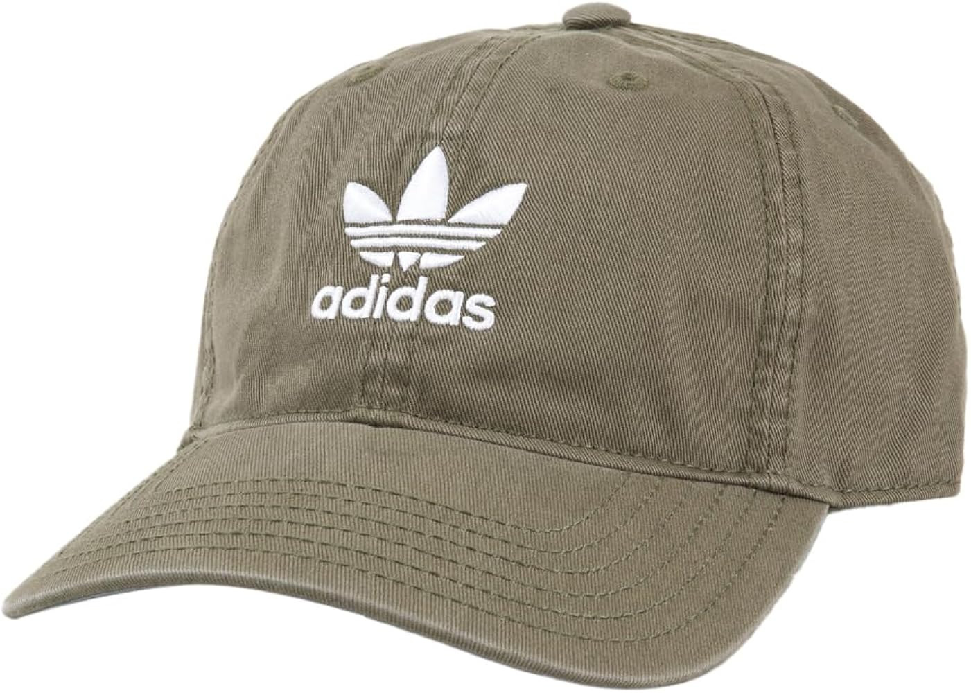 adidas Originals Relaxed Strapback Hat Olive | Amazon (US)
