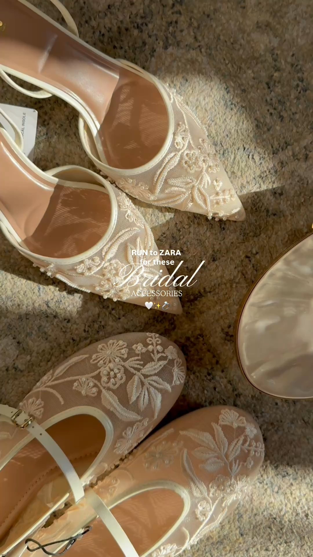 Bridal accessories 🤍✨Zara Pearl shoes 

#LTKwedding #LTKsummer